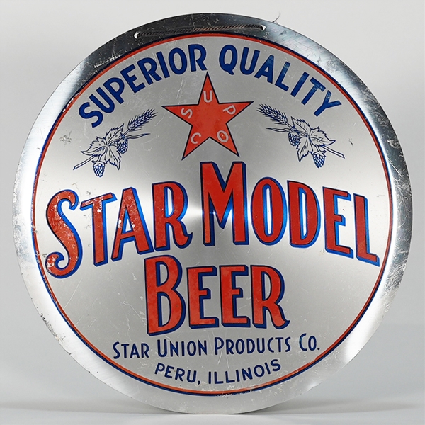 Star Model Beer Aluminum LEYSE Sign 