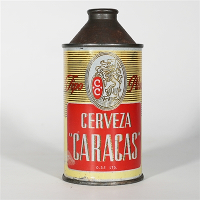 Cerveza Caracas VENEZUELA Cone Top Can 