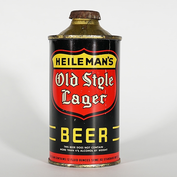 Heileman Old Style Lager Low Profile Cone CLEAN 177-20