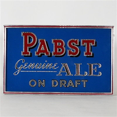 Pabst Genuine Ale on Draft ROG Sign