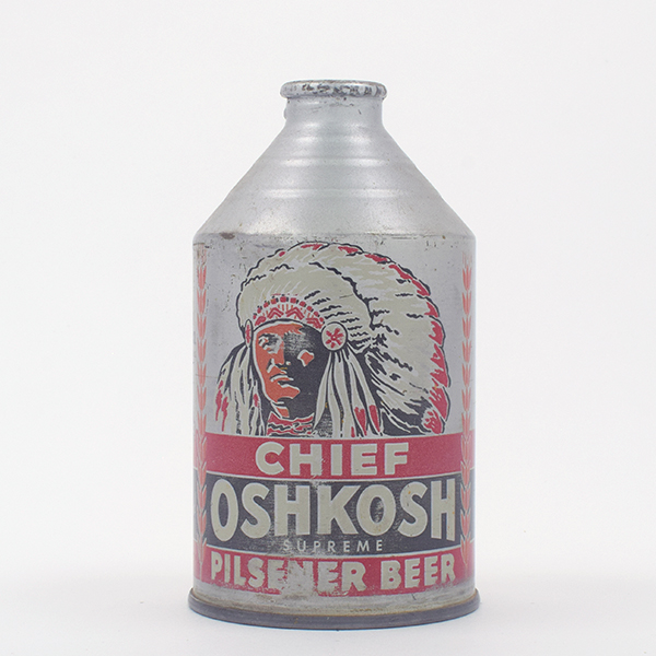 Chief Oshkosh Beer Crowntainer Cone Top 192-25