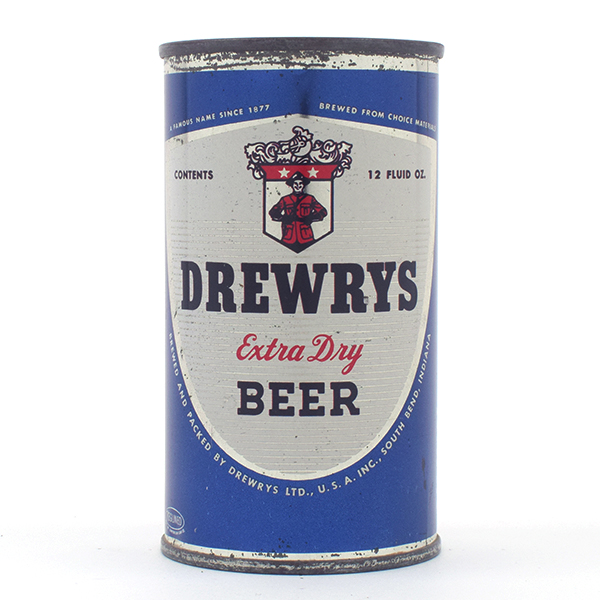Drewrys Beer Character Set Flat Top Face SO BEND 57-2