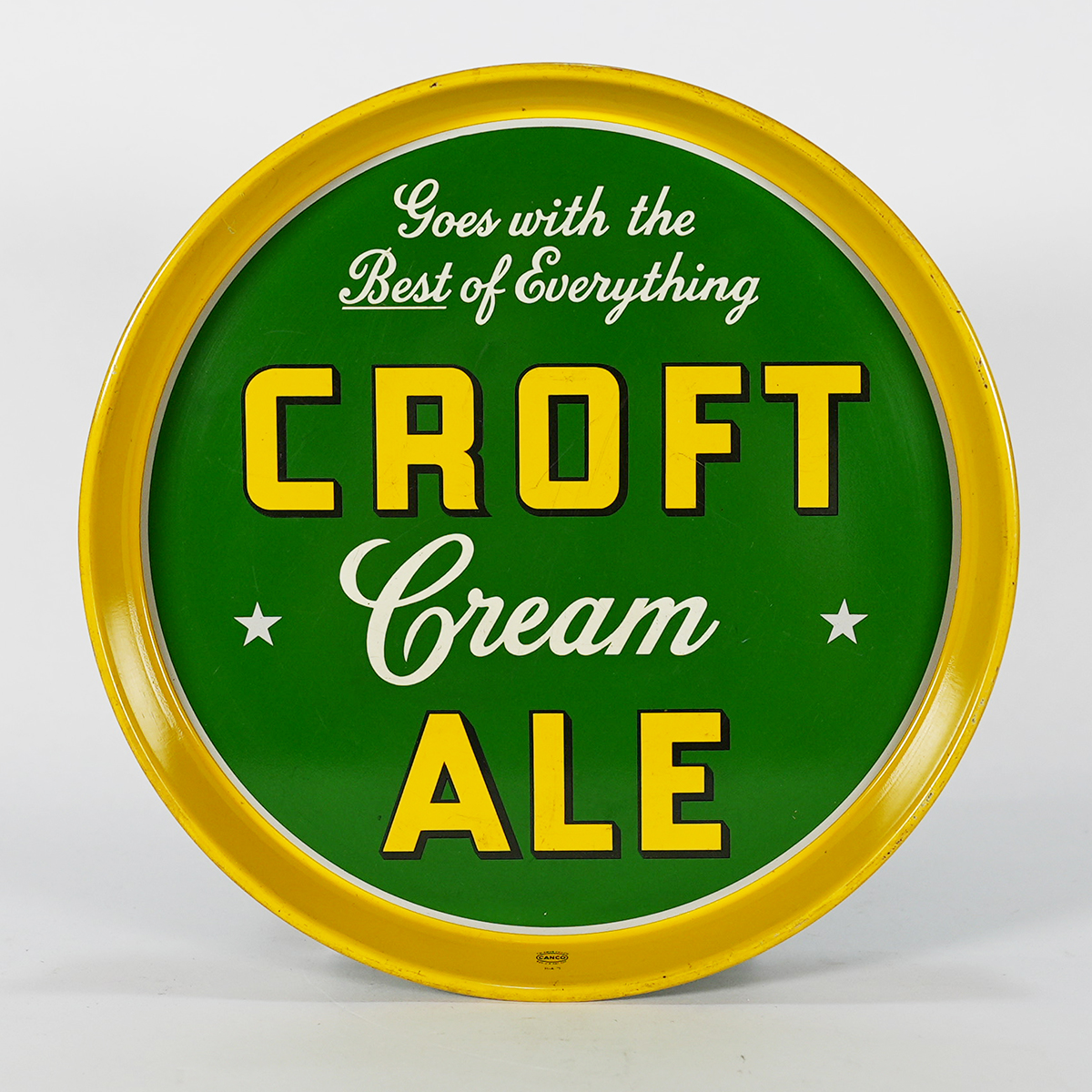 Croft Cream Ale Advertising Tray