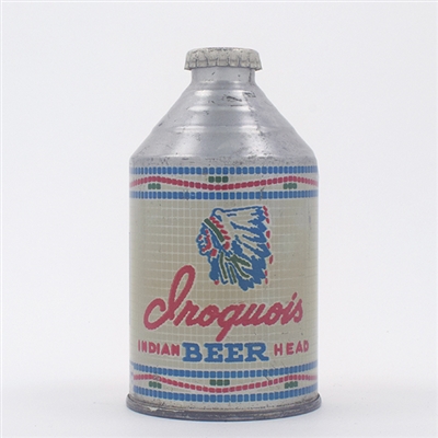 Iroquois Beer Crowntainer Cone Top BIFURCATED LABEL 195-30