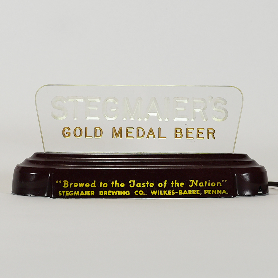Stegmaier Gold Medal Beer Illuminated Back Bar Sign