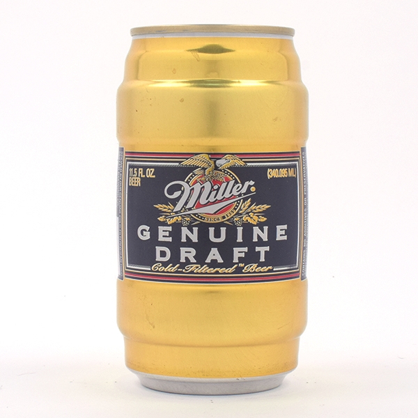 Miller Genuine Draft Aluminum Test Can Unlisted