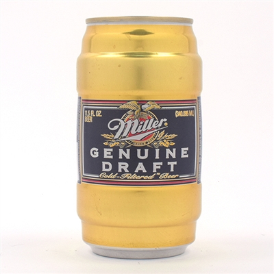 Miller Genuine Draft Aluminum Test Can Unlisted