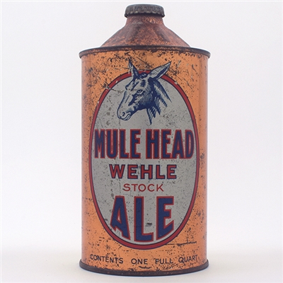 Mule Head Ale Quart Cone Top IMPOSSIBLE 215-1