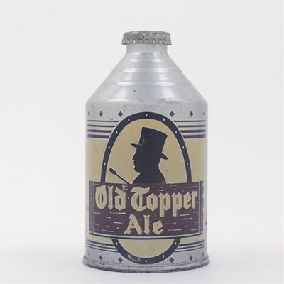 Old Topper Ale Crowntainer Cone Top DARK BROWN 197-31