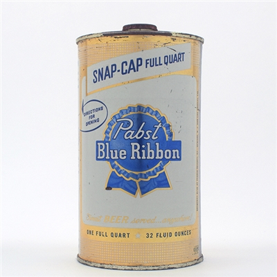 Pabst Blue Ribbon Snap Cap Quart Cone Top MILWAUKEE 217-3