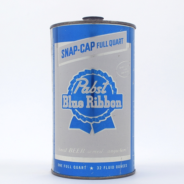 Pabst Blue Ribbon Snap Cap Quart Cone Top MILWAUKEE 217-5