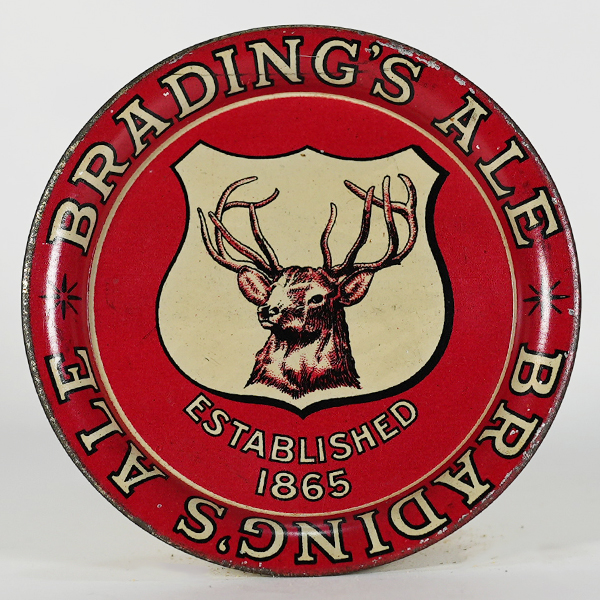 Bradings Ale  Stag Head Tip Tray Canada