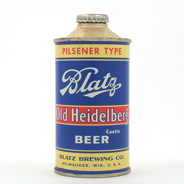 Blatz Old Heidelberg Beer Cone Top IMMACULATE 153-22