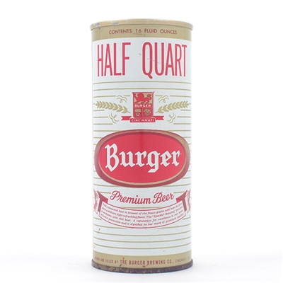 Burger Beer Half Quart Pull Tab TOUGH 144-10