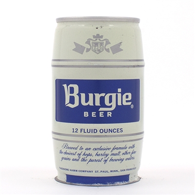 Burgie Beer Barrel Shaped Test Pull Tab RARE 228-31