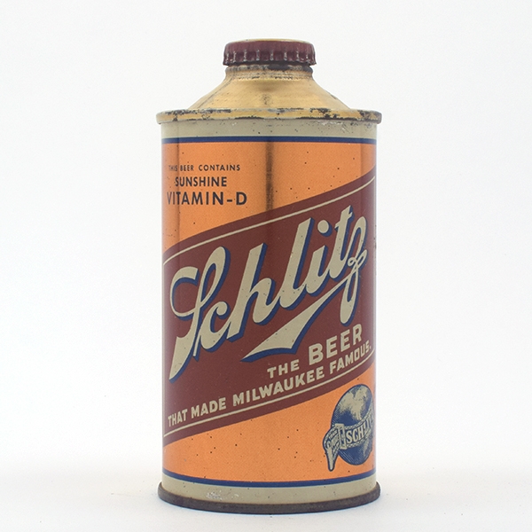 Schlitz Vitamin D Beer Cone Top 183-24