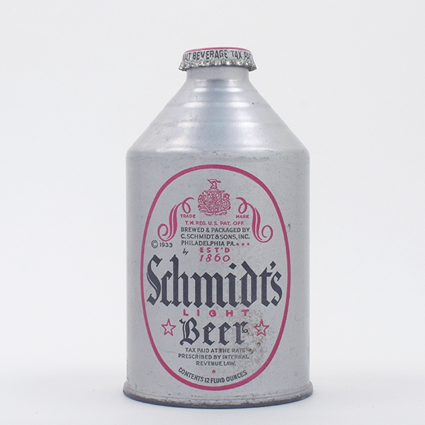 Schmidts Beer Crowntainer Cone Top 198-31