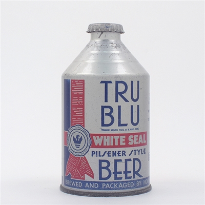 Tru Blu Beer BLUE SEAL Crowntainer Cone Top 199-17