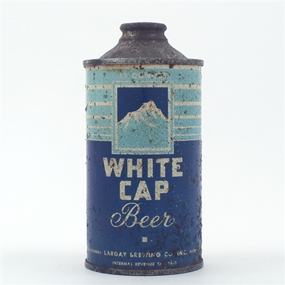 White Cap Beer Cone Top RARE 188-31