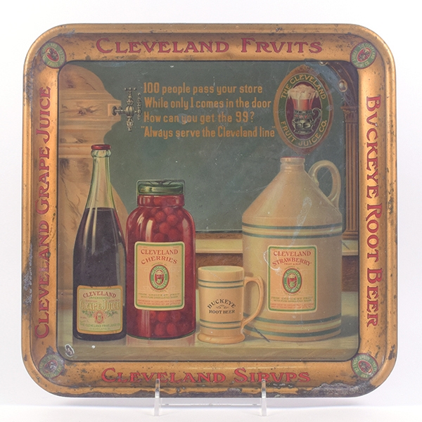 Cleveland Fruit Juice Co Pre Prohibition Era Serving Tray