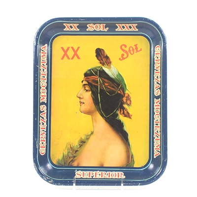 Moctezuma Beers Sol Mexican Serving Tray