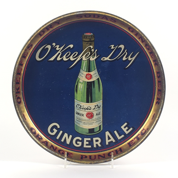 O Keefes Ginger Ale Prohibition Era Canadian Serving Tray