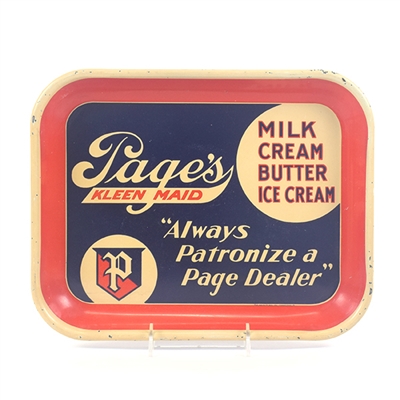Pages Dairy Serving Tray 1930s