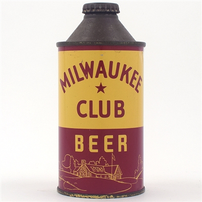Milwaukee Club Beer Cone Top IRTP 174-2 EXCELLENT