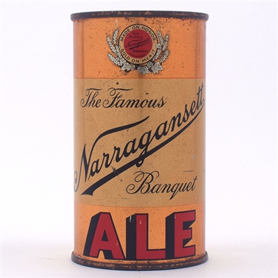 Narragansett Ale Opening Instruction Flat Top NICE 101-10
