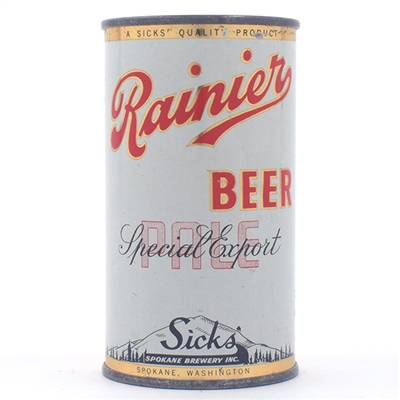 Rainier Pale Beer Opening Instruction Flat Top 118-24