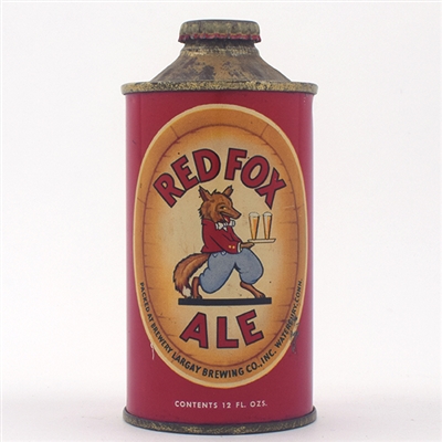 Red Fox Ale Cone Top NICE 180-24
