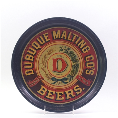 Dubuque Malting Co Beers Pre-Prohibition Serving Tray RARE