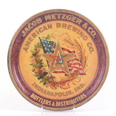 Jacob Metzger-American Brewing Pre-Prohibition Tray RARE