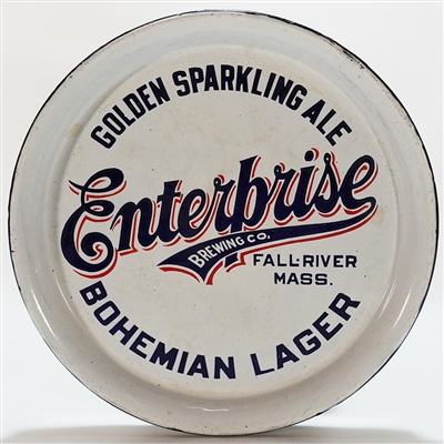Enterprise Golden Sparkling Ale Bohemian Lager Porcelain Tray SCARCE