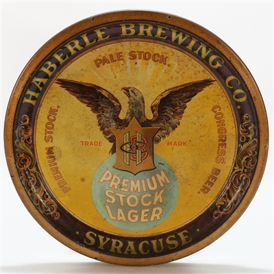 Haberle Premium Pale Stock Lager Congress Beer Eagle SHONK Tray