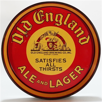 Old England Ale Lager Satisfies All Thirsts Tray TOUGH