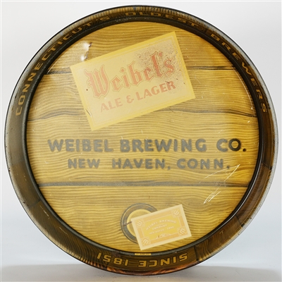 Weibels Ale Lager Oldest Brewers Serving Tray TOUGH