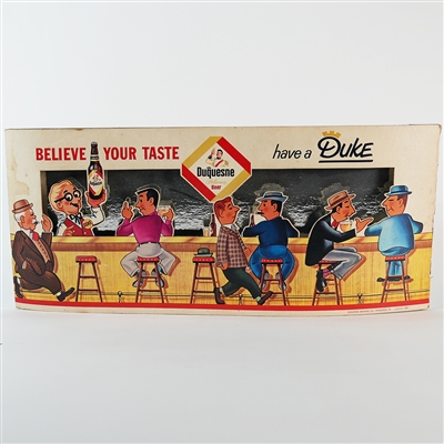 Duquesne Believe Your Taste Have Duke Bar Scene 3D Sign