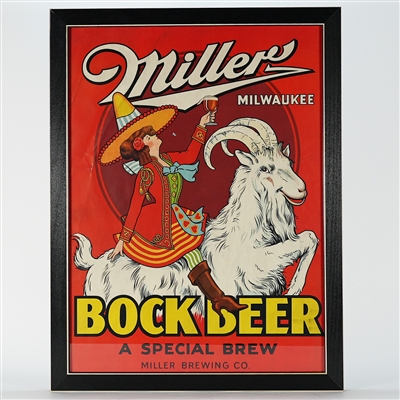 Miller Bock Beer Special Brew Sign