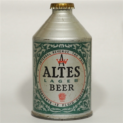 Altes Lager Beer Crowntainer MIS-SPELLED CUSTOMERY 192-3