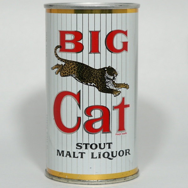 Big Cat Stout Malt Liquor ZIP Tab LA MINTY 39-28