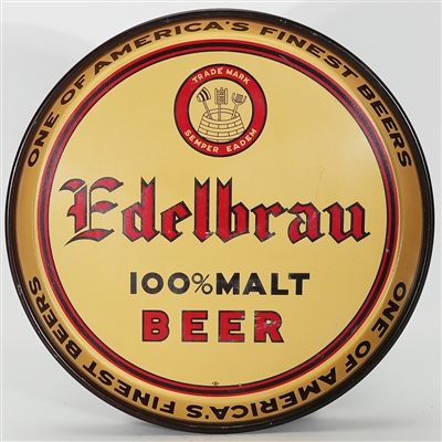 Edelbrau 100 Percent Malt Beer One Of Americas Finest Tray 