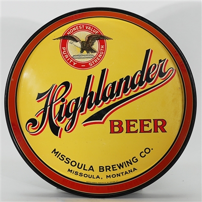Missoula Brewing Highlander Beer Tray 
