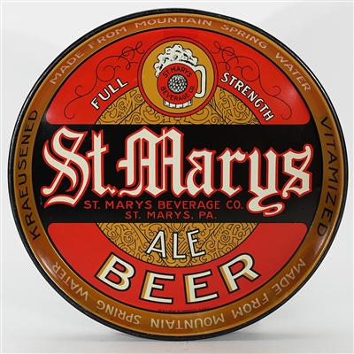 St Marys Full Strength Ale Made From Mountain Spring Water Tray 
