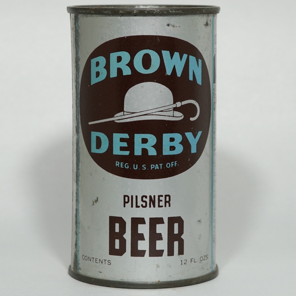 Brown Derby Pilsner OI Flat Top EUREKA DNCMT Lid 42-7