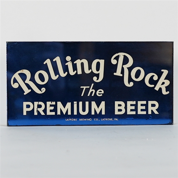 Rolling Rock Premium Beer Glass Sign 