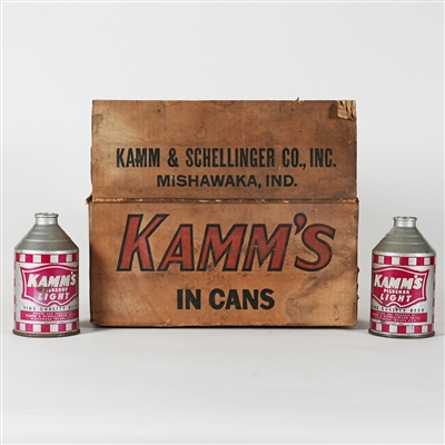 Kamms Cans Carton and TWO CROWNTAINER 