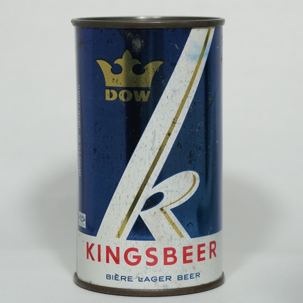 Dow Kings Beer Lager Beer Flat Top LIGHT BLUE 