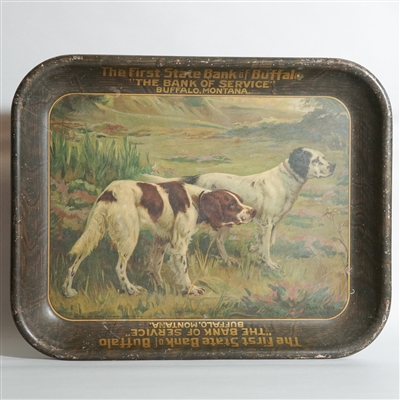 First State Bank of Buffalo Pre-prohibition Tray 