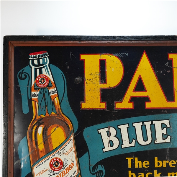 Lot Detail - Pabst Blue Ribbon Brew Brings Back Memories Tin Sign